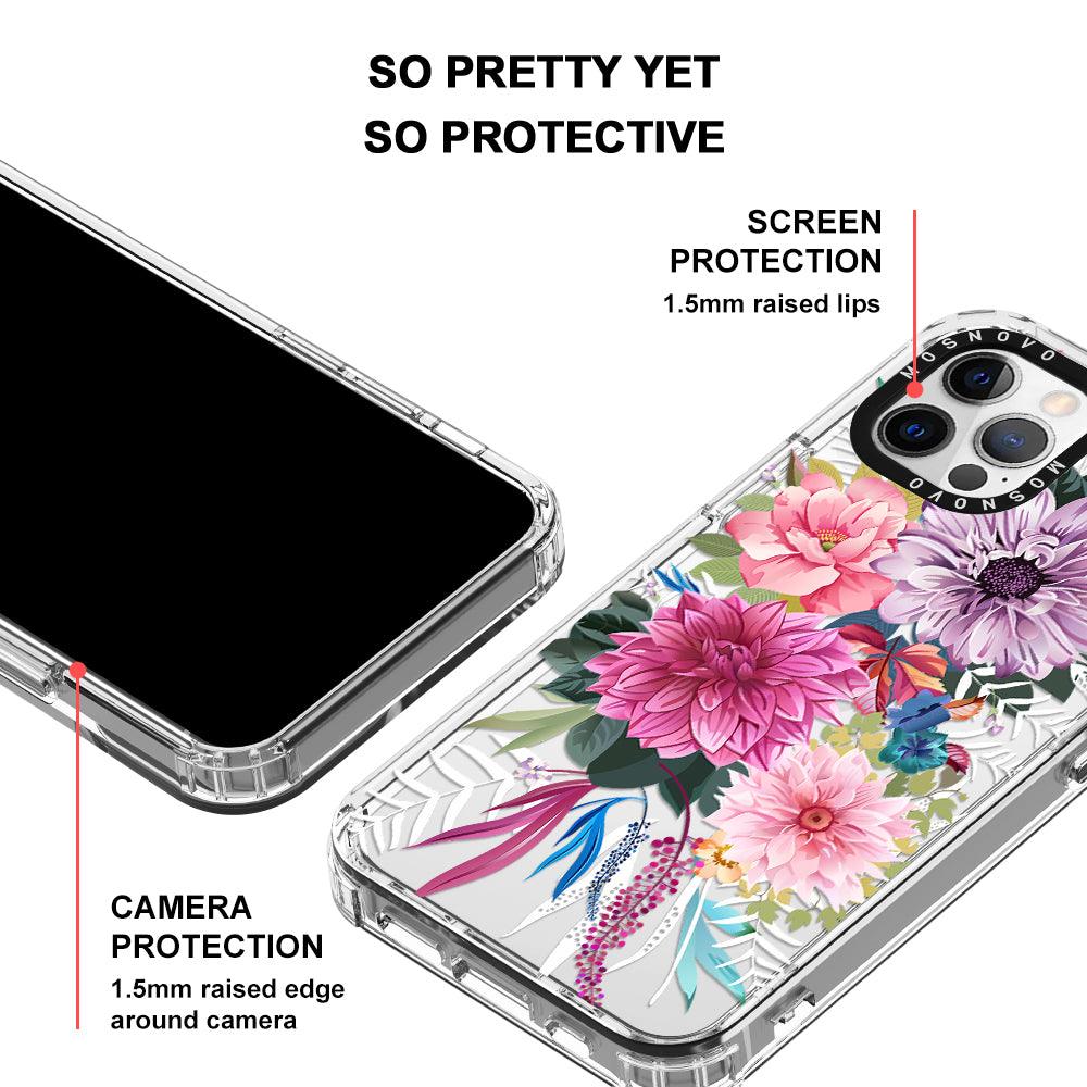 Dahlia Bloom Phone Case - iPhone 12 Pro Max Case - MOSNOVO