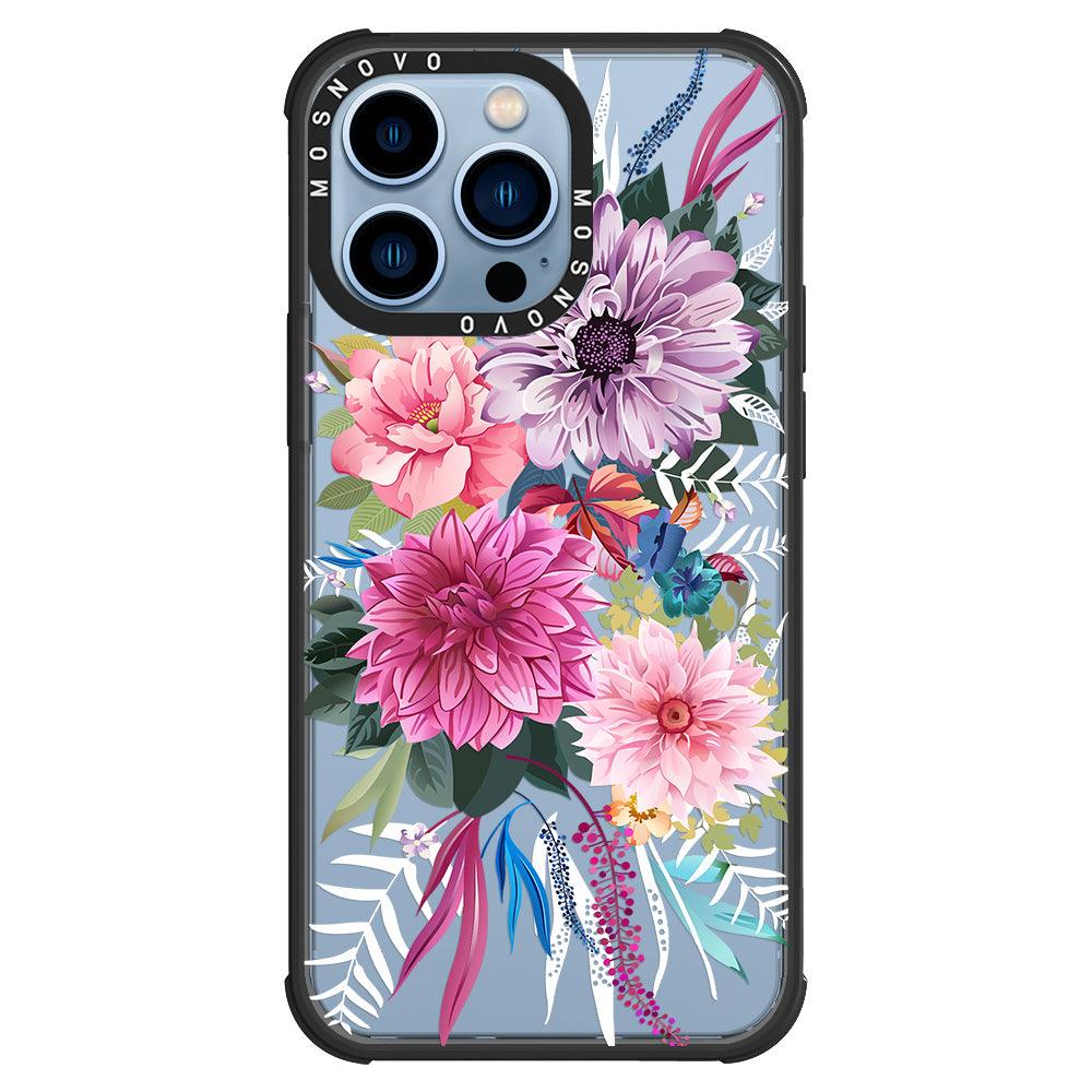 Dahlia Bloom Phone Case - iPhone 13 Pro Case - MOSNOVO