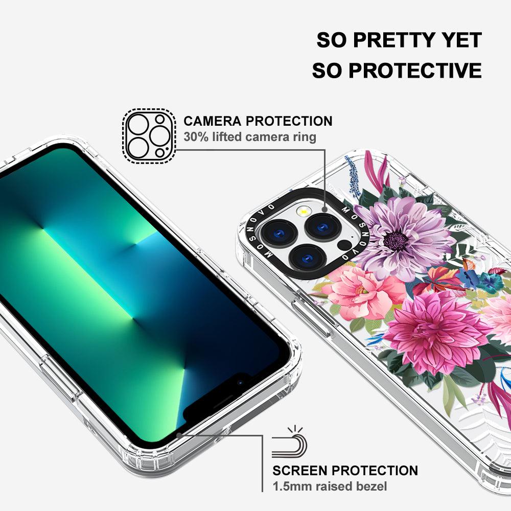 Dahlia Bloom Phone Case - iPhone 13 Pro Case - MOSNOVO