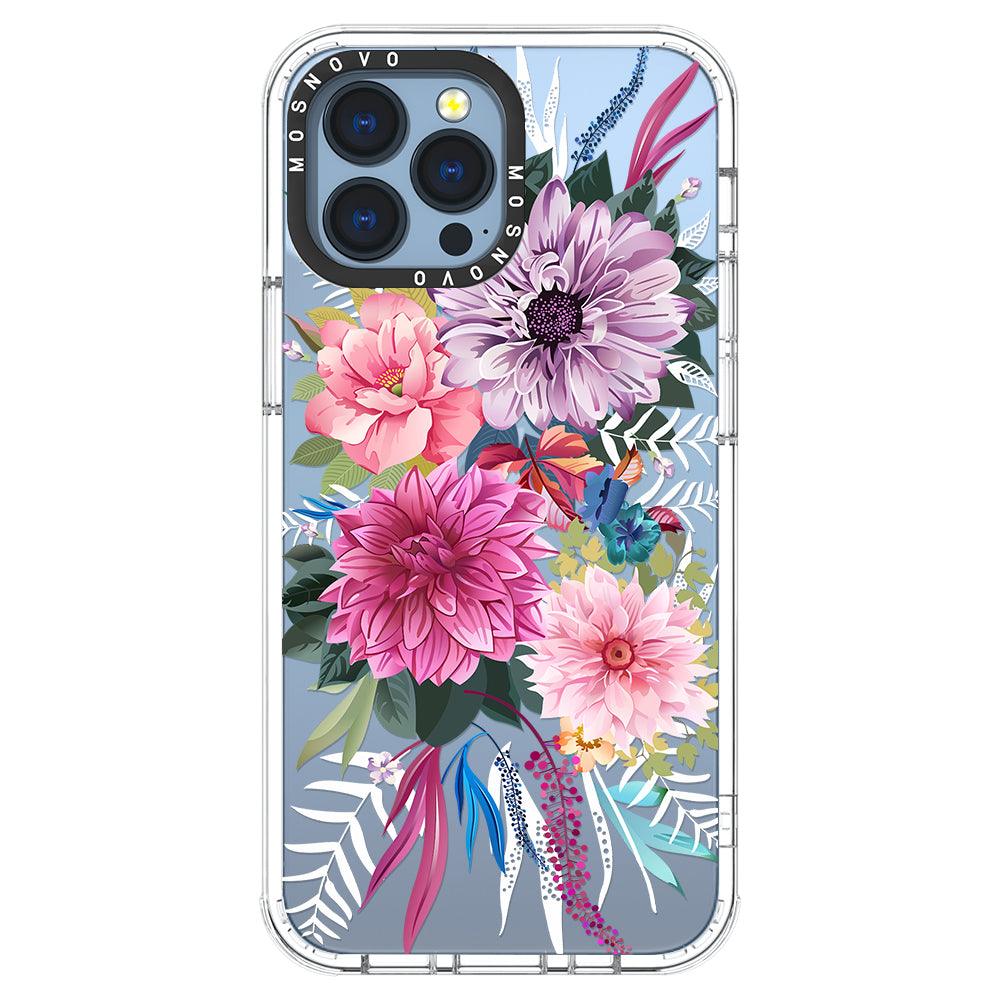 Dahlia Bloom Phone Case - iPhone 13 Pro Max Case - MOSNOVO
