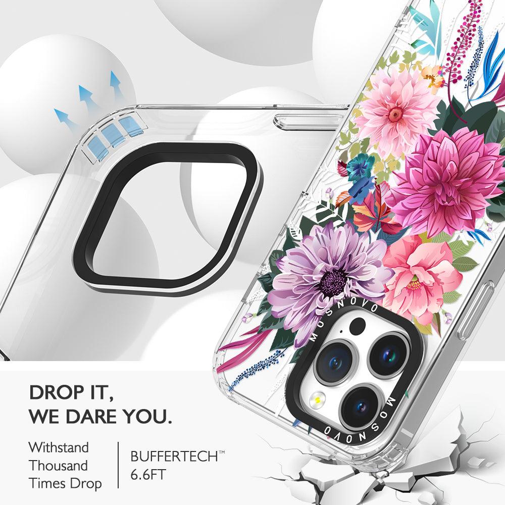 Dahlia Bloom Phone Case - iPhone 14 Pro Max Case - MOSNOVO