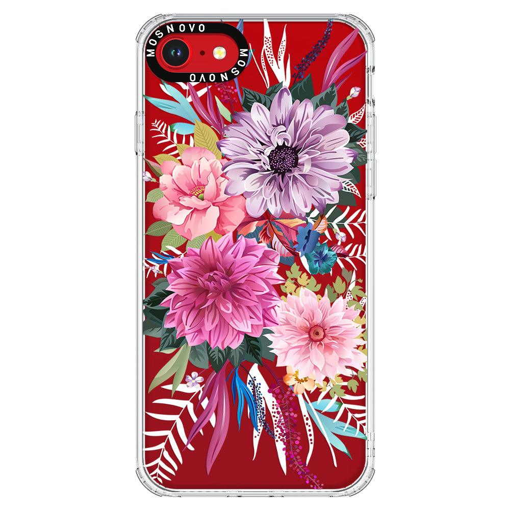 Dahlia Bloom Phone Case - iPhone SE 2020 Case - MOSNOVO