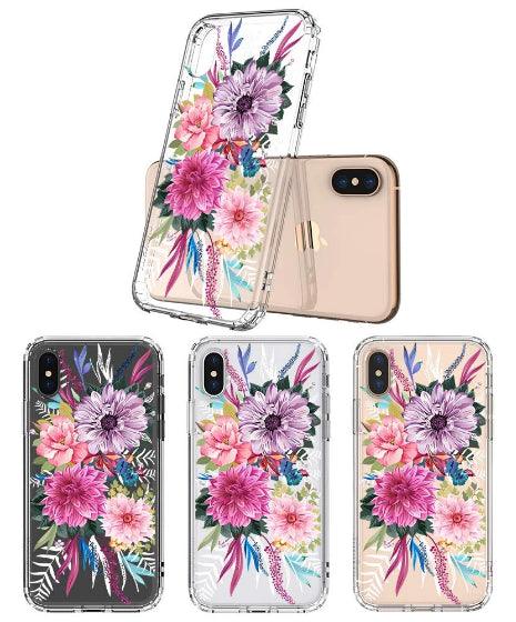 Dahlia Bloom Phone Case - iPhone XS Case - MOSNOVO