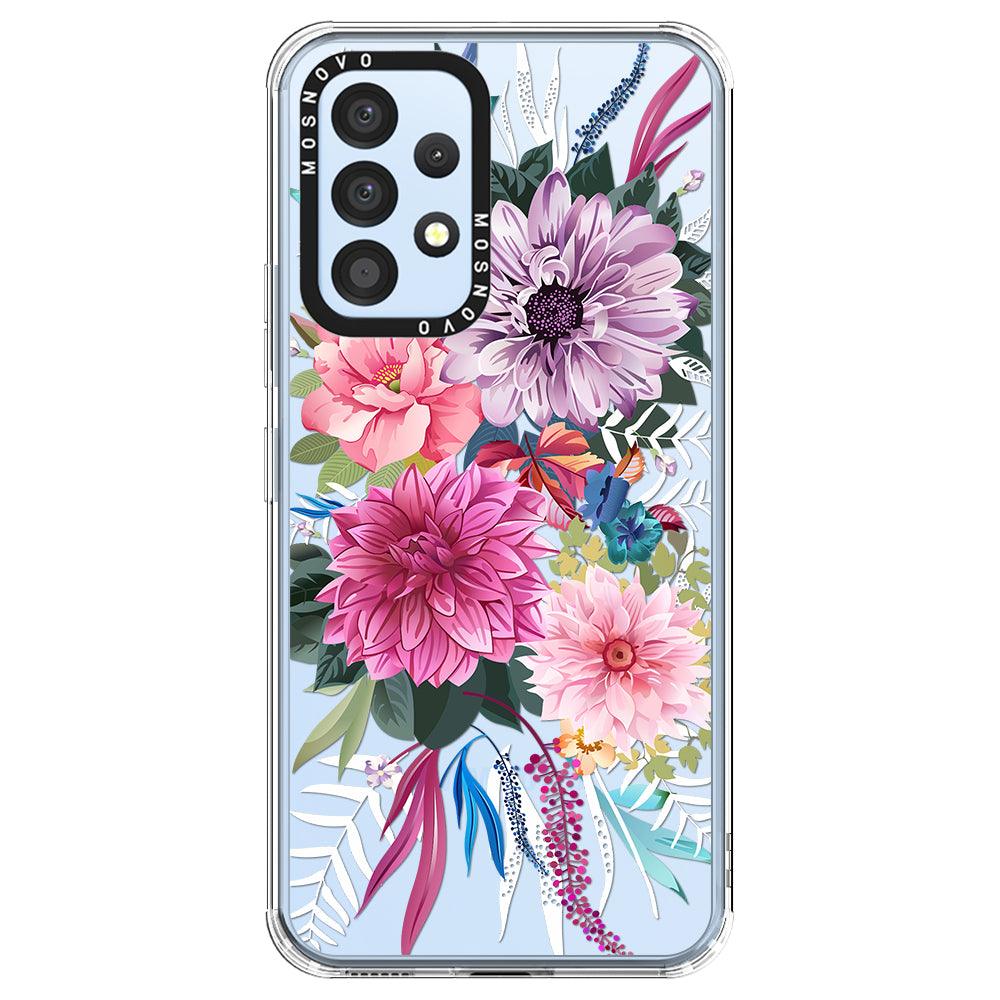 Dahlia Bloom Phone Case - Samsung Galaxy A53 Case - MOSNOVO
