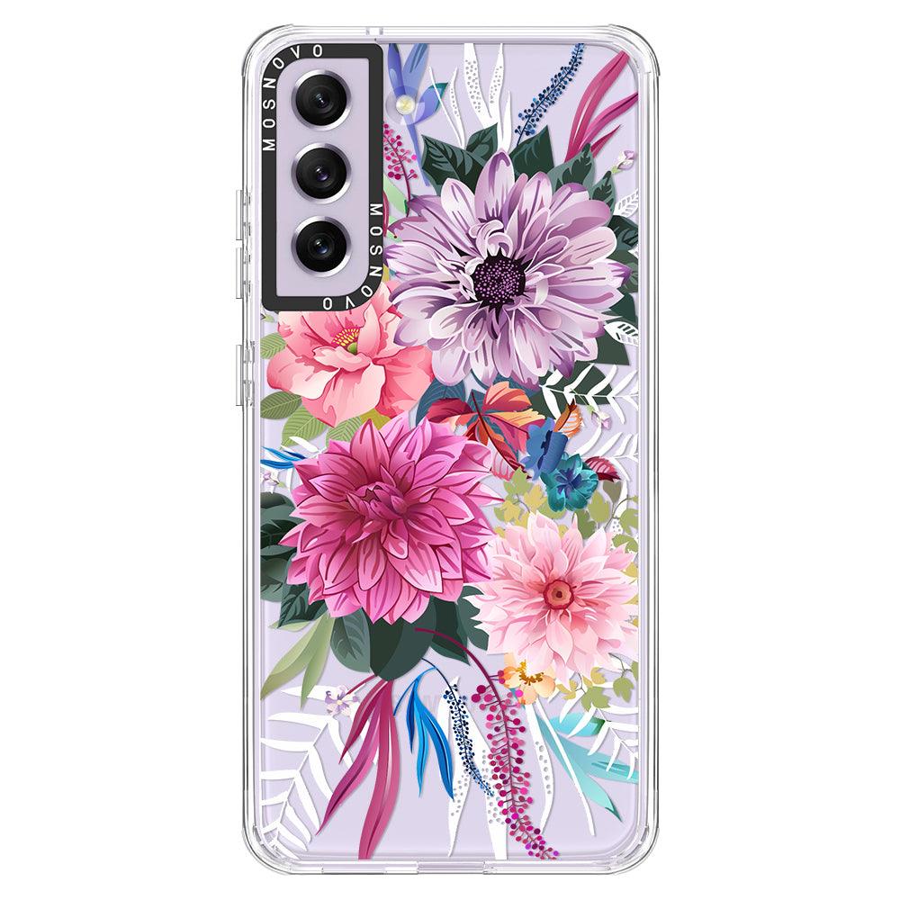 Dahlia Bloom Phone Case - Samsung Galaxy S21 FE Case - MOSNOVO
