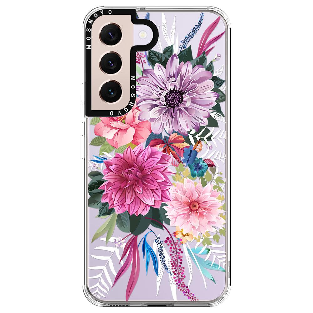 Dahlia Bloom Phone Case - Samsung Galaxy S22 Case - MOSNOVO