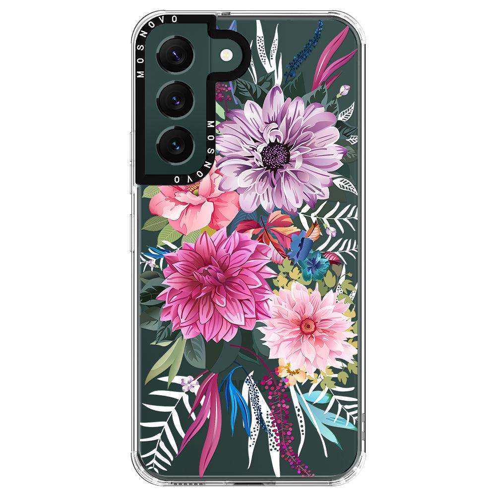 Dahlia Bloom Phone Case - Samsung Galaxy S22 Case - MOSNOVO
