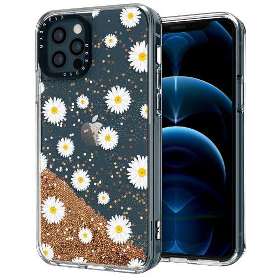 Daisy Floral Flower Glitter Phone Case - iPhone 12 Pro Case