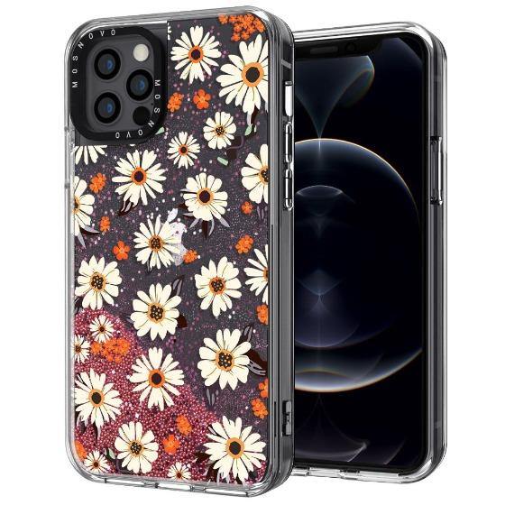 Daisy Floral Glitter Phone Case - iPhone 12 Pro Case