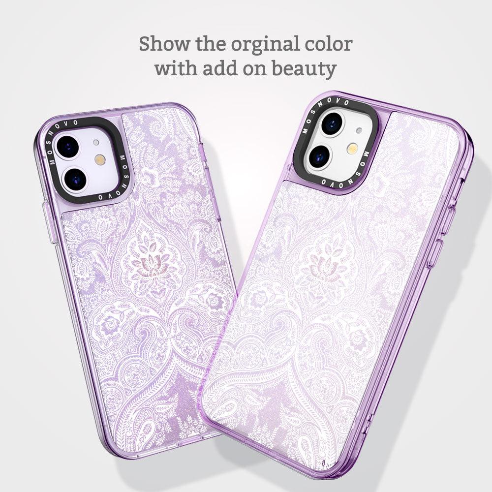 Damask Glitter Phone Case - iPhone 11 Case - MOSNOVO