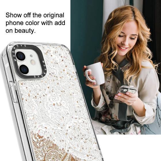 Damask Glitter Phone Case - iPhone 12 Case