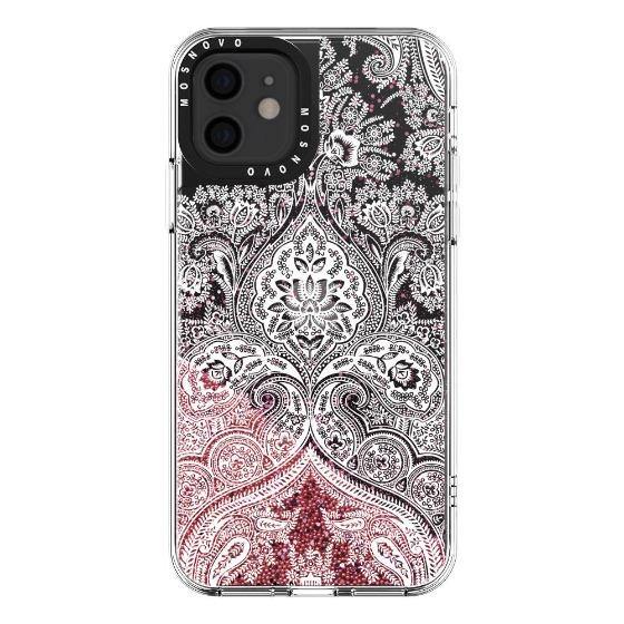 Damask Glitter Phone Case - iPhone 12 Mini Case