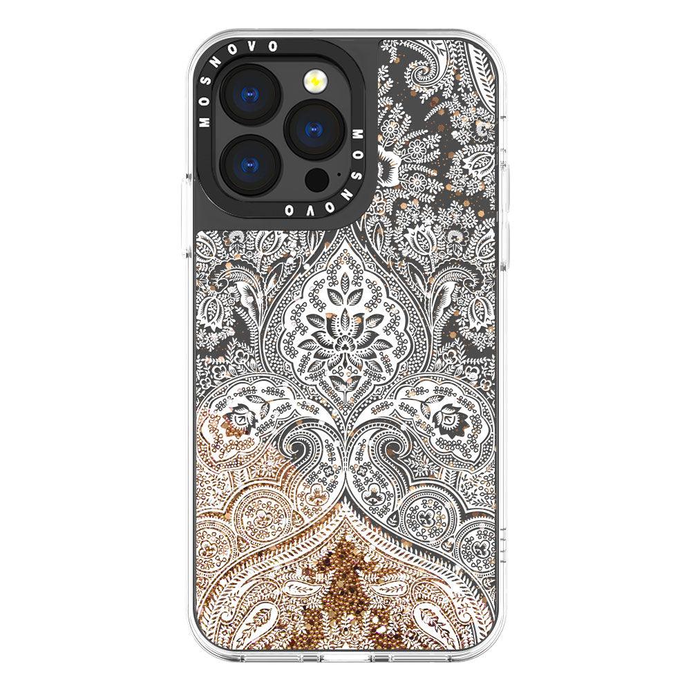 Damask Glitter Phone Case - iPhone 13 Pro Case - MOSNOVO