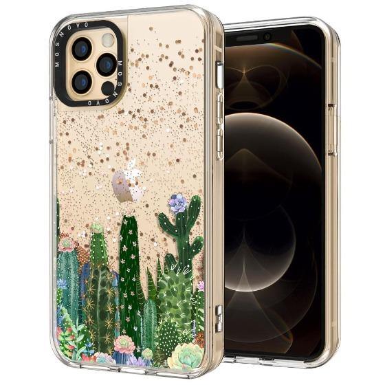 Desert Cactus Glitter Phone Case - iPhone 12 Pro Case - MOSNOVO