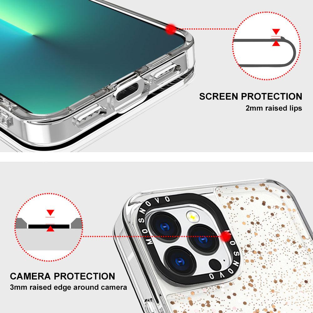 Desert Cactus Glitter Phone Case - iPhone 13 Pro Max Case - MOSNOVO