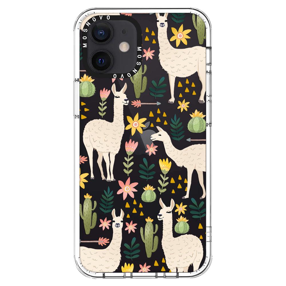 Desert Llama Phone Case - iPhone 12 Mini Case - MOSNOVO