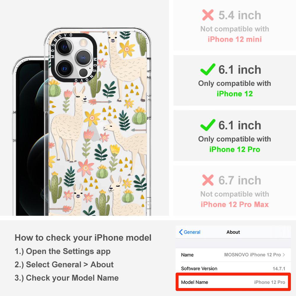 Desert Llama Phone Case - iPhone 12 Pro Case - MOSNOVO