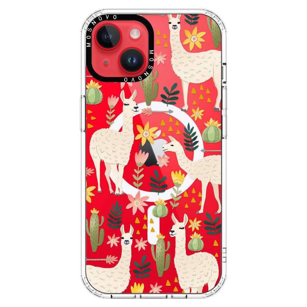 Desert Llama Phone Case - iPhone 14 Plus Case - MOSNOVO