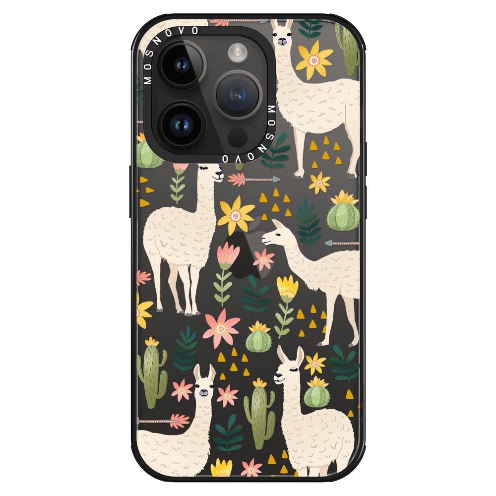 Desert Llama Phone Case - iPhone 14 Pro Case - MOSNOVO
