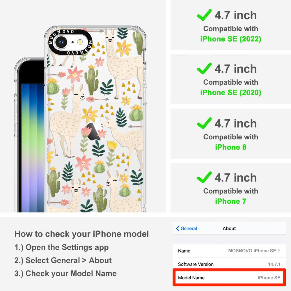 Desert Llama Phone Case - iPhone SE 2022 Case - MOSNOVO