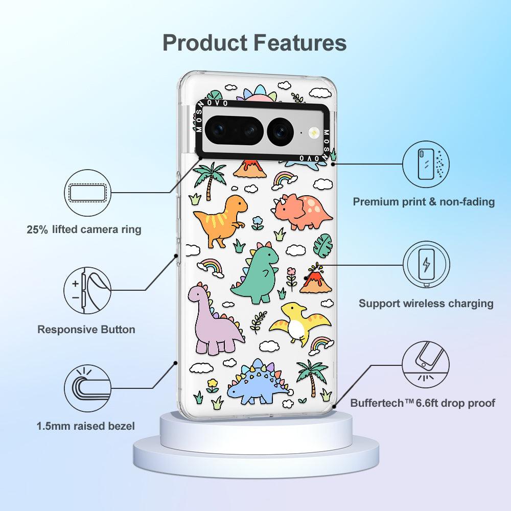 Dinosaur Land Phone Case - Google Pixel 7 Pro Case - MOSNOVO