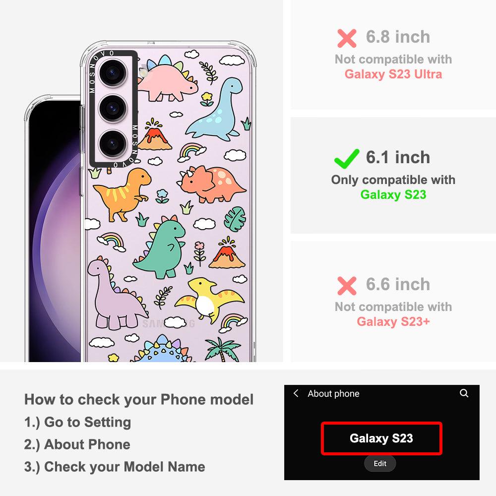 Dinosaur Land Phone Case - Samsung Galaxy S23 Case - MOSNOVO