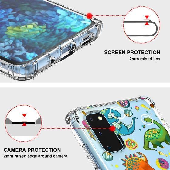 Space Dinosaur Phone Case - Samsung Galaxy S20 Case - MOSNOVO