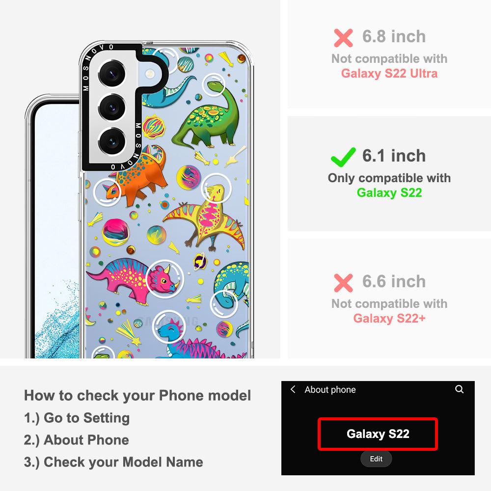 Dinosaur Planet Phone Case - Samsung Galaxy S22 Case - MOSNOVO