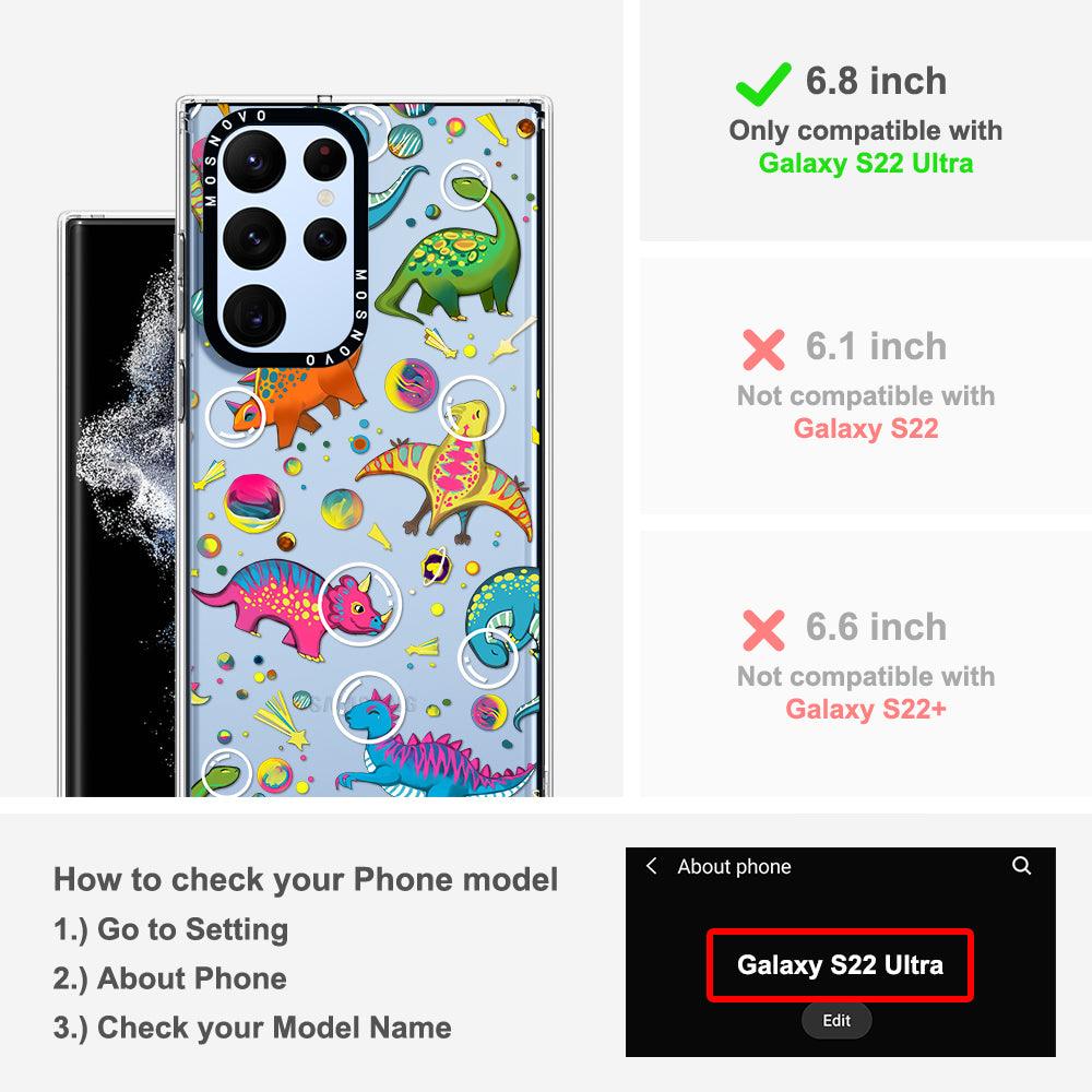 Dinosaur Planet Phone Case - Samsung Galaxy S22 Ultra Case - MOSNOVO