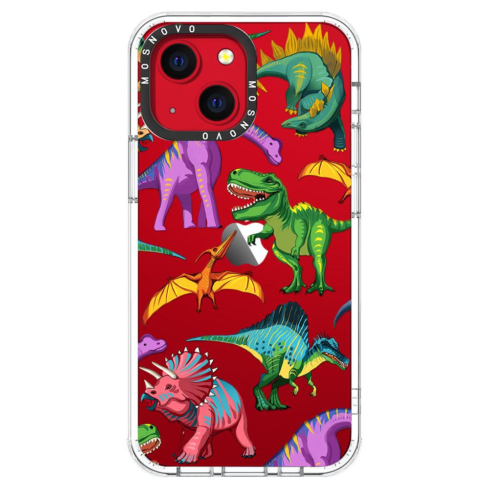 Dinosaur World Phone Case - iPhone 13 Mini Case - MOSNOVO