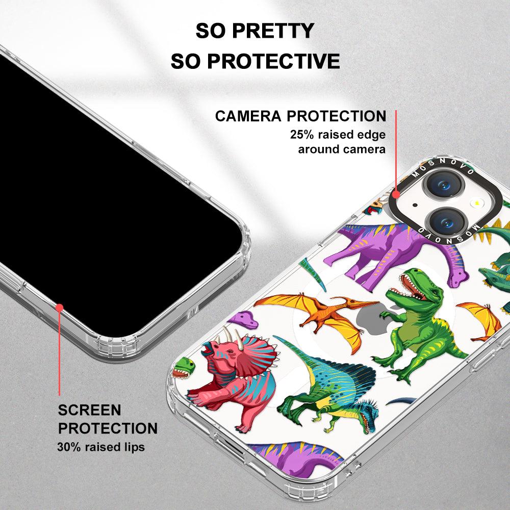 Dinosaur World Phone Case - iPhone 14 Plus Case - MOSNOVO