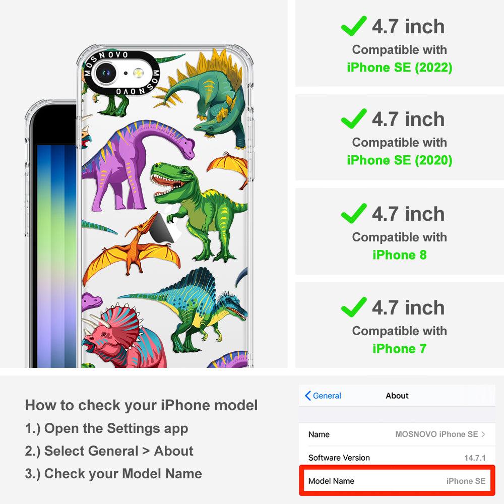 Dinosaur World Phone Case - iPhone SE 2022 Case - MOSNOVO