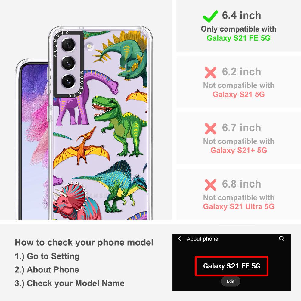 Dinosaur World Phone Case - Samsung Galaxy S21 FE Case - MOSNOVO