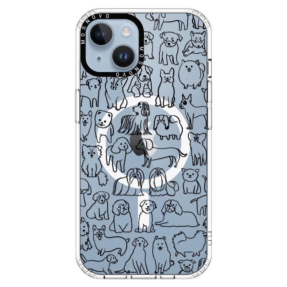 Dogs Phone Case - iPhone 14 Plus Case - MOSNOVO