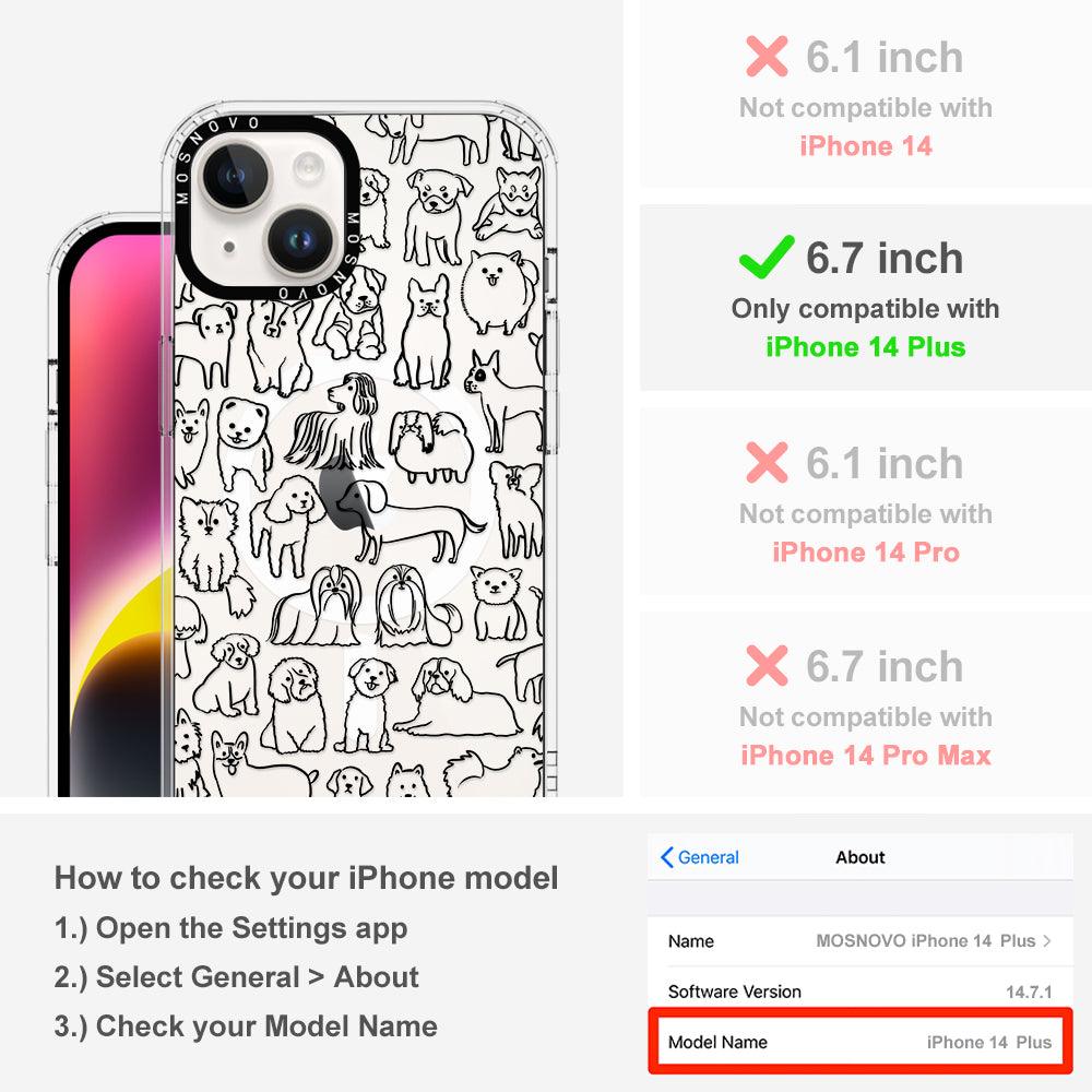 Dogs Phone Case - iPhone 14 Plus Case - MOSNOVO