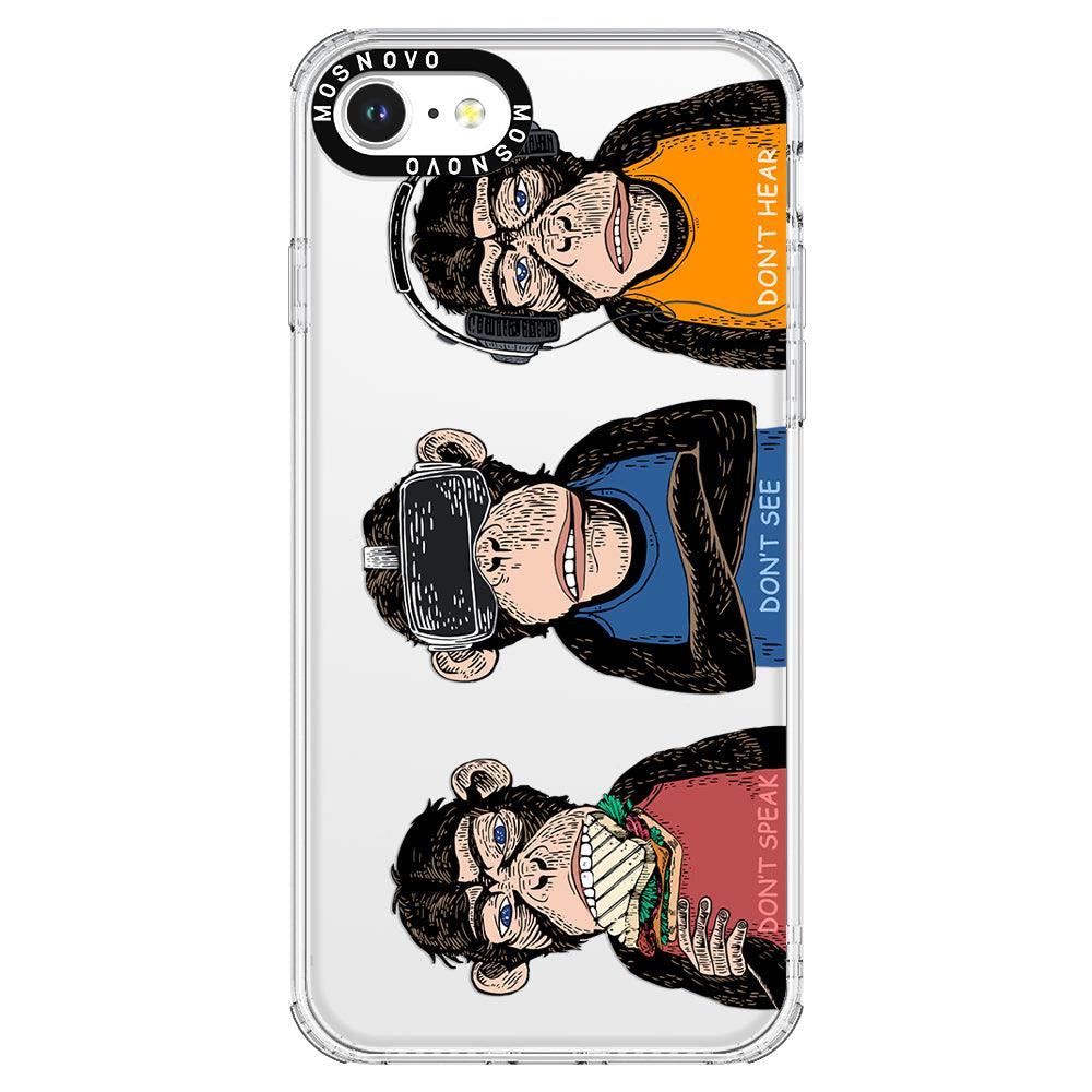 Don't Speak, Don't See,Don't Hear Phone Case - iPhone 7 Case - MOSNOVO