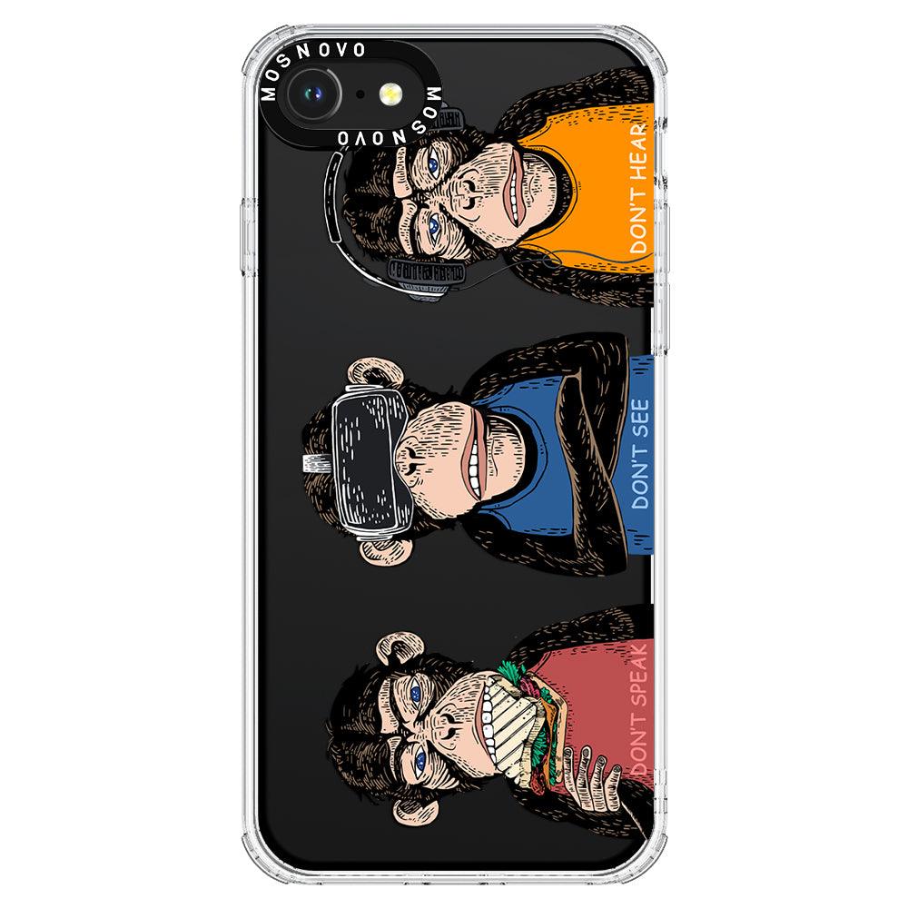 Don't Speak, Don't See,Don't Hear Phone Case - iPhone 8 Case - MOSNOVO