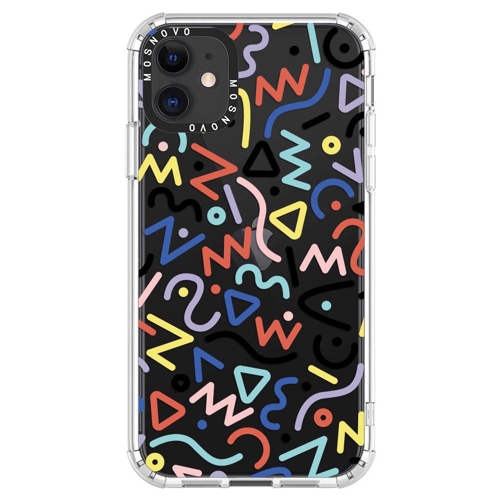 Doodle Art Phone Case - iPhone 11 Case - MOSNOVO