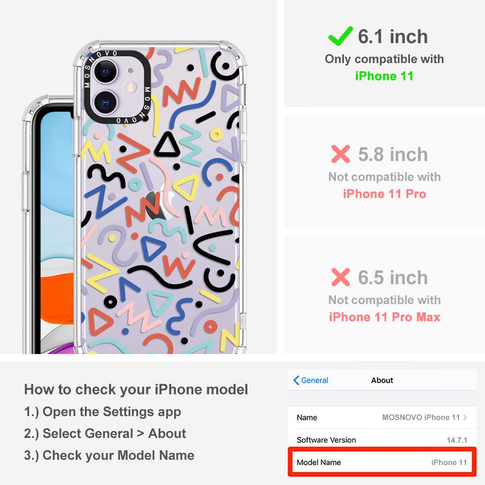 Doodle Art Phone Case - iPhone 11 Case - MOSNOVO