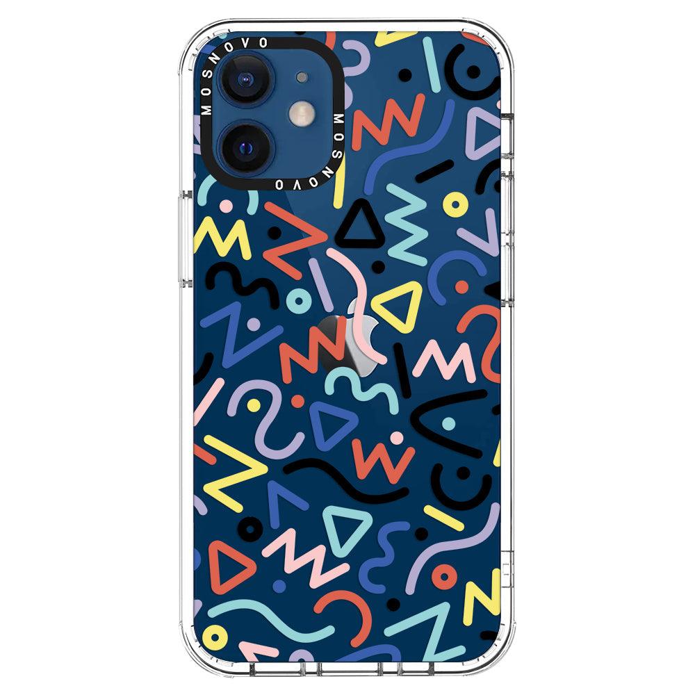 Doodle Art Phone Case - iPhone 12 Case - MOSNOVO