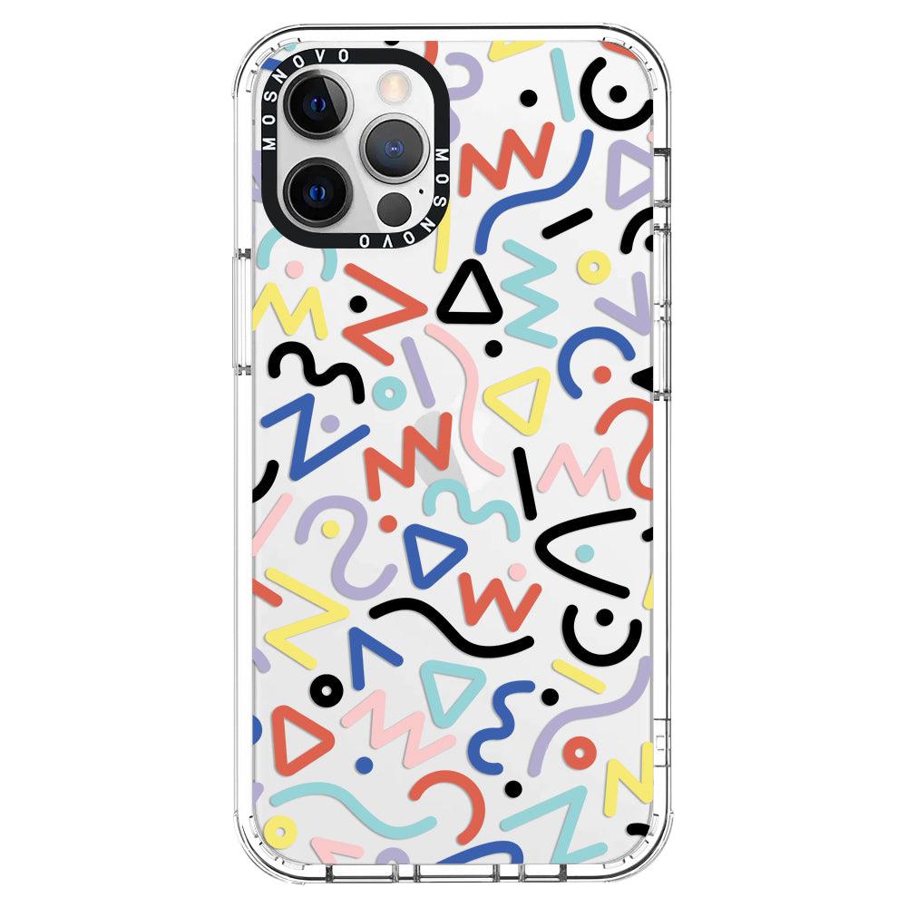 Doodle Art Phone Case - iPhone 12 Pro Max Case - MOSNOVO