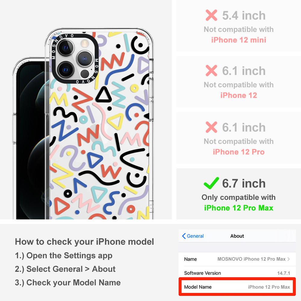 Doodle Art Phone Case - iPhone 12 Pro Max Case - MOSNOVO