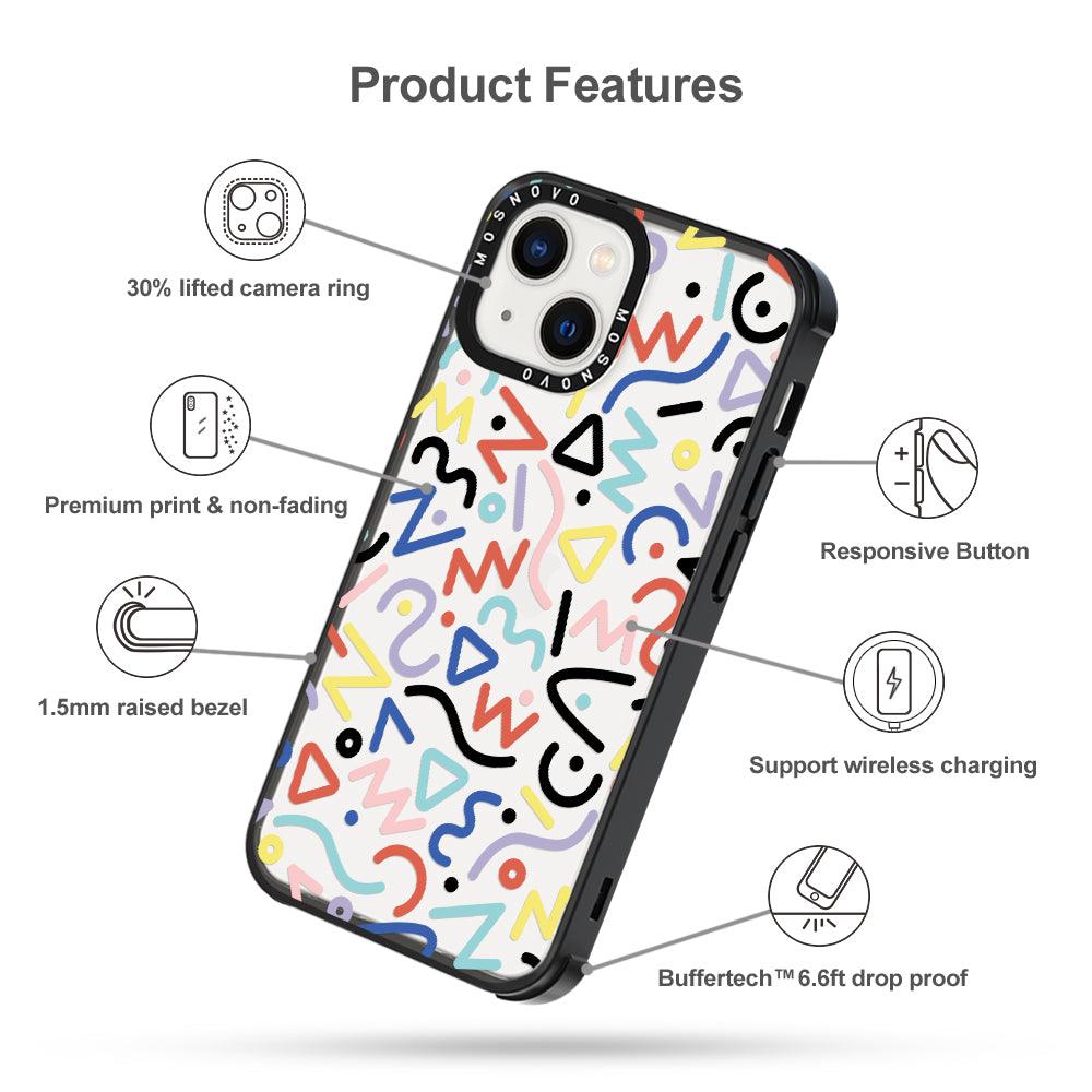 Doodle Art Phone Case - iPhone 13 Case - MOSNOVO