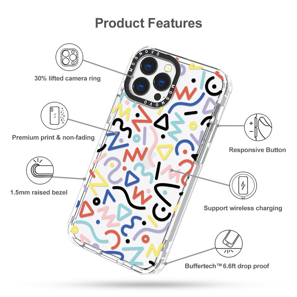 Doodle Art Phone Case - iPhone 13 Pro Max Case - MOSNOVO