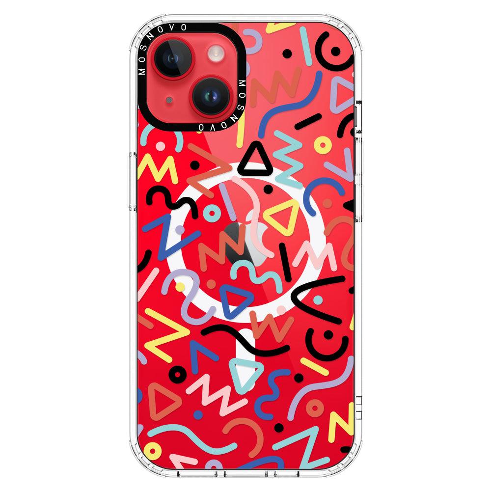 Doodle Art Phone Case - iPhone 14 Plus Case - MOSNOVO