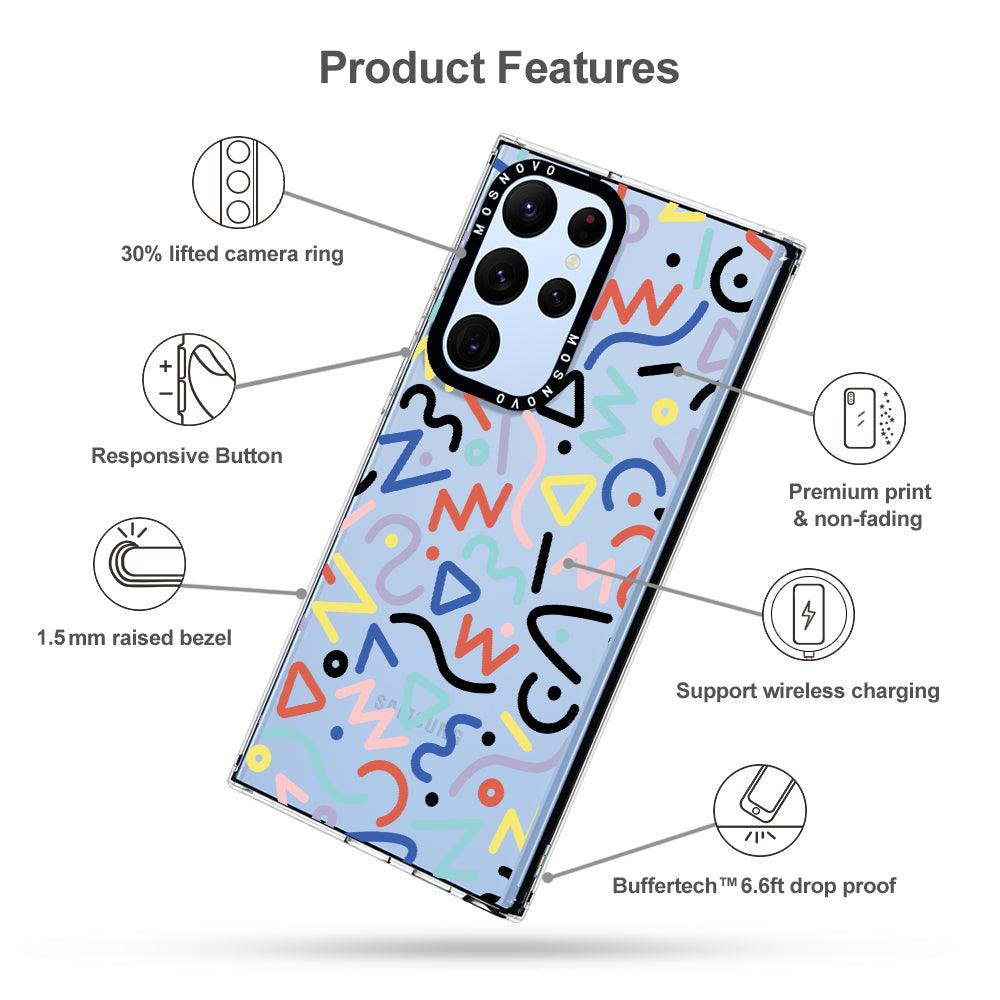 Doodle Art Phone Case - Samsung Galaxy S22 Ultra Case - MOSNOVO