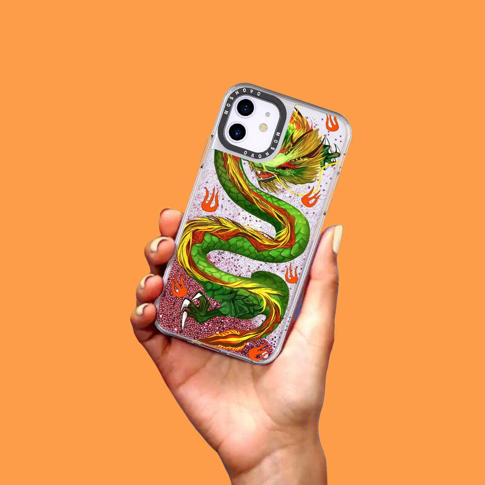 Dragon Glitter Phone Case - iPhone 11 Case - MOSNOVO
