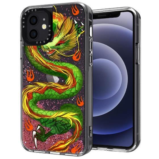 Dragon Glitter Phone Case - iPhone 12 Mini Case - MOSNOVO