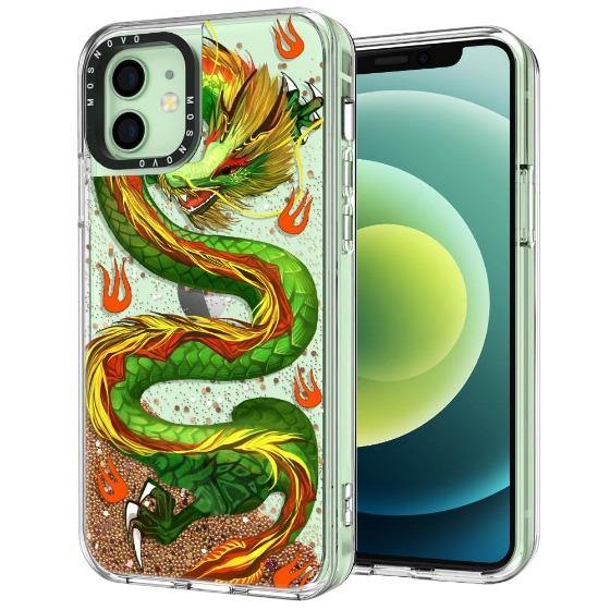 Dragon Glitter Phone Case - iPhone 12 Mini Case - MOSNOVO