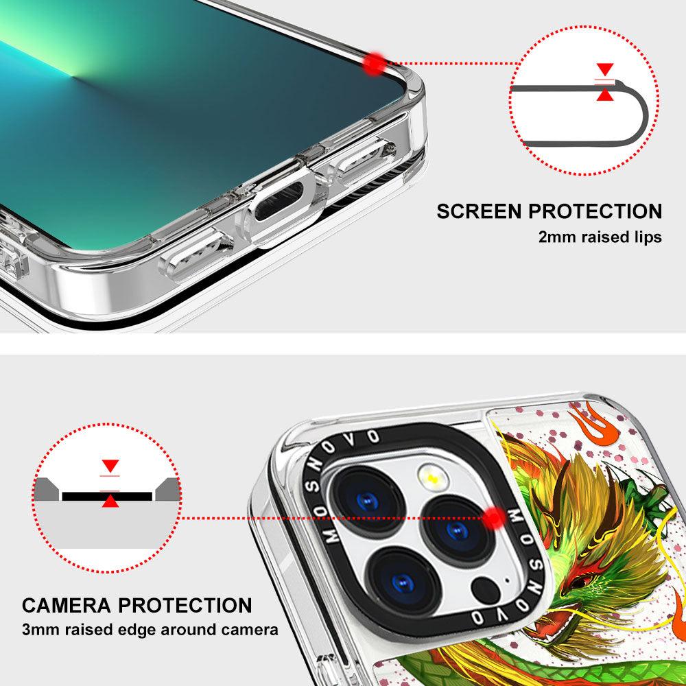 Dragon Glitter Phone Case - iPhone 13 Pro Case - MOSNOVO